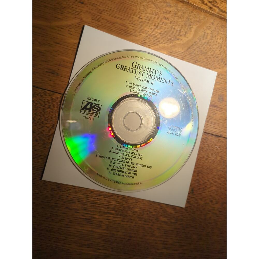 Grammys Greatest Moments Vol. 2 CD Disc Only